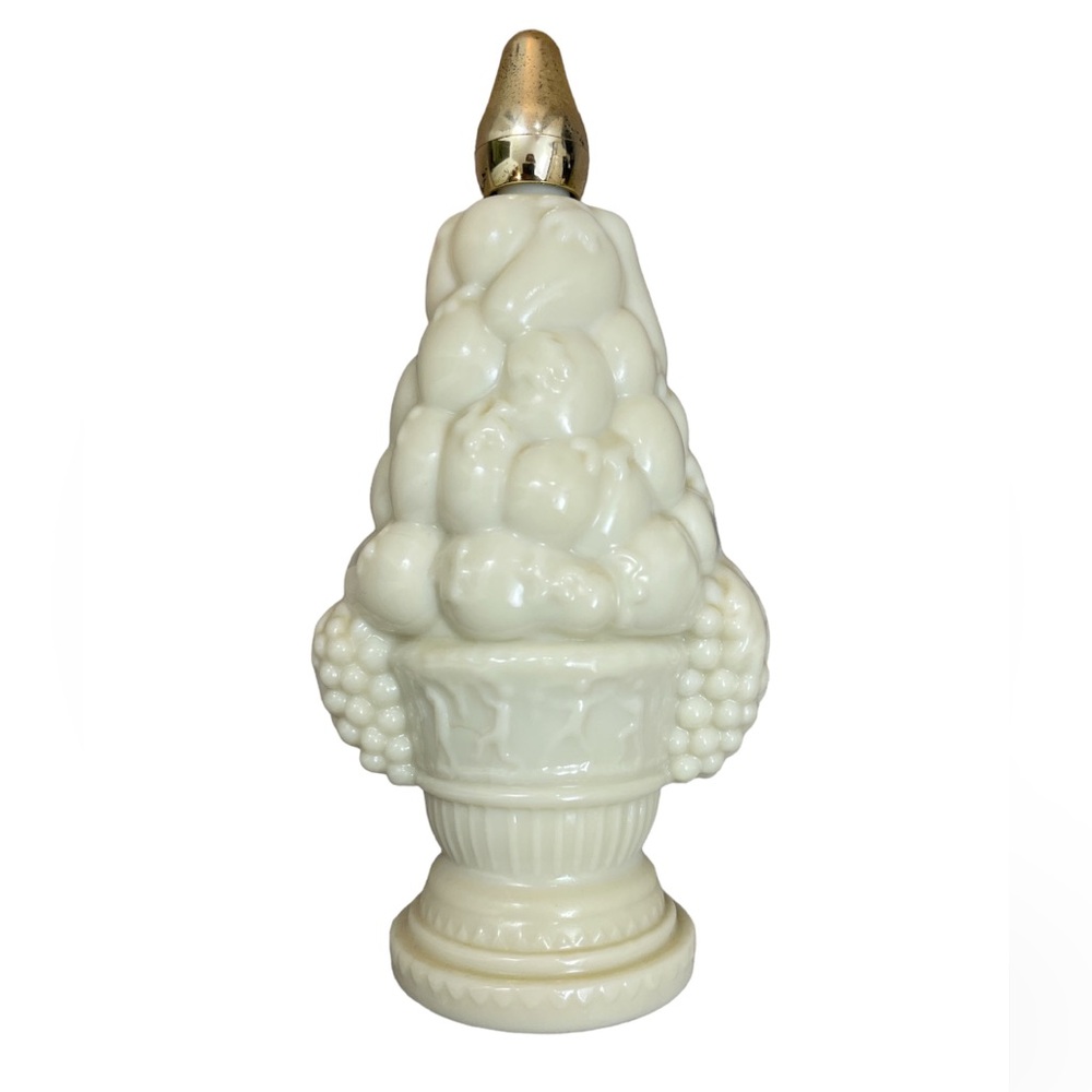 Vintage Avon Compote Cologne Bottle Fruit Basket Topiary Collectible